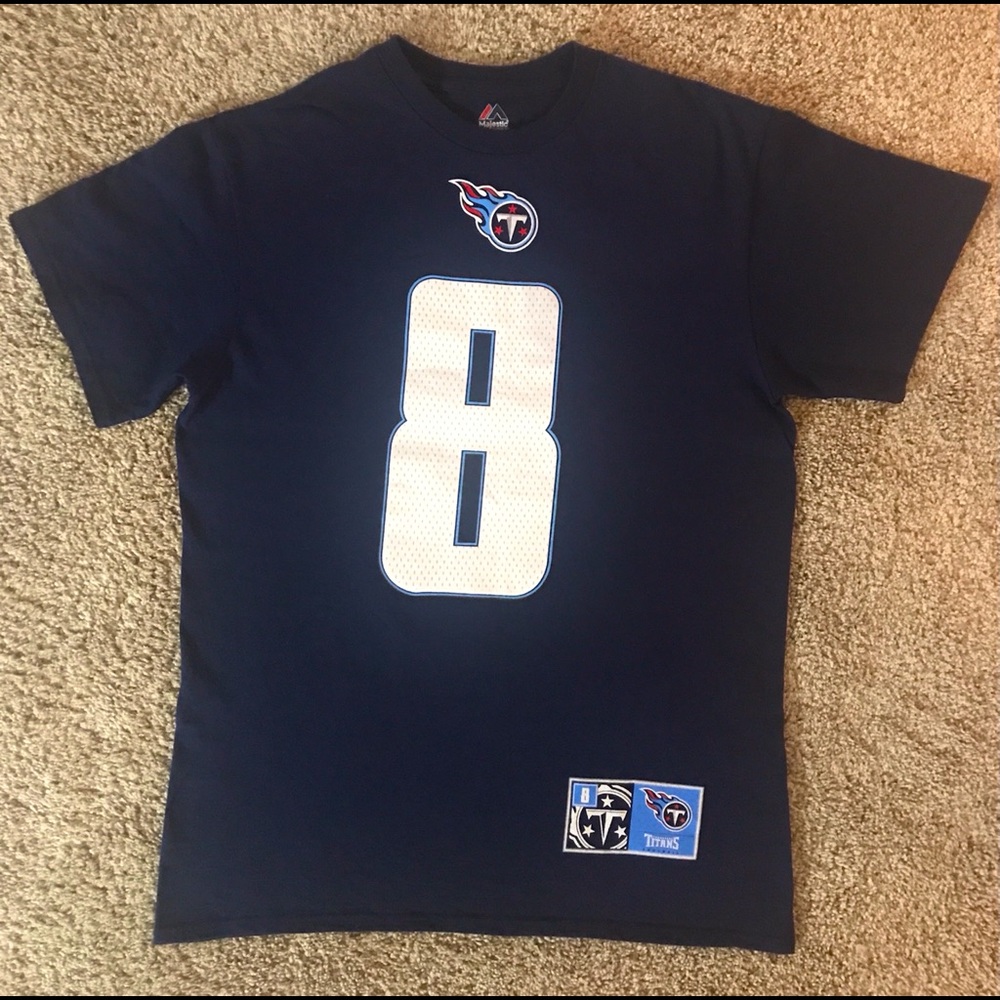 EUC Majestic NFL Titans Marcus Mariota Number Eight, Size Medium
